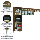 Armário De Cozinha Completa 6 Portas 4 Nichos Aurora Atacama/