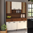 Armário De Cozinha Completa 8 Portas 2 Gaveta Golden Kits Par