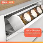 Armário De Cozinha Completa 8 Portas 7 Gavetas 100% Mdf Raiss