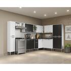 Armário De Cozinha Completa 9 Peças Xangai Rock Multimóveis