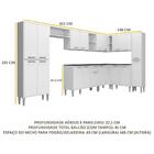 Armário De Cozinha Completa 9 Peças Xangai Rock Multimóveis