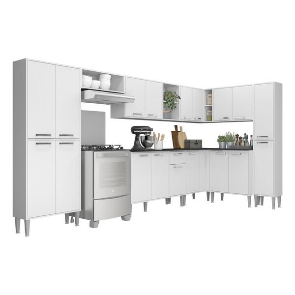 Armário De Cozinha Completa 9 Peças Xangai Rock Multimóveis