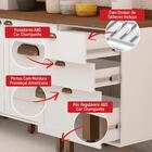 Armário De Cozinha Completa Americana 4 Peças Flora 56 Ilumin