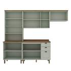 Armário De Cozinha Completa Americana 5 Peças Naomi 17 Ilumin