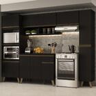Armário De Cozinha Completa Atlanta Plus Preto Touch