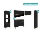 Armário De Cozinha Completa Atlanta Plus Preto Touch