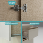 Armário De Cozinha Completa Atlanta Studio Amêndoa