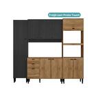 Armário De Cozinha Completa C/ Balcão Lótus Energy Carraro Fr