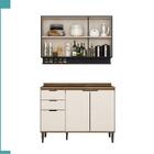 Armário De Cozinha Completa C/ Tampo Lótus Tiny Carraro Freij