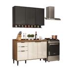 Armário De Cozinha Completa C/ Tampo Lótus Tiny Carraro Freij