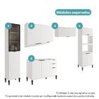 Armário De Cozinha Completa C Balcão Miami City Carraro Branco