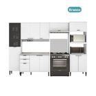 Armário De Cozinha Completa C Balcão Miami City Carraro Branco