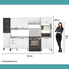 Armário De Cozinha Completa C Balcão Miami City Carraro Branco