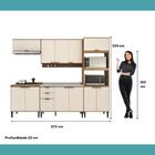 Armário de Cozinha Completa c Balcão Miami Essence Carraro Of