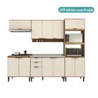 Armário de Cozinha Completa c Balcão Miami Essence Carraro Of