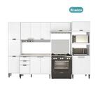 Armário De Cozinha Completa C Balcão Miami Pulse Carraro Bran