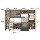 Armário de Cozinha Completa c Balcão Miami Pulse Carraro Off