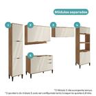 Armário de Cozinha Completa c Balcão Miami Pulse Carraro Off