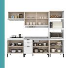 Armário De Cozinha Completa C Balcão Miami Studio Carraro Bra