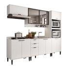 Armário De Cozinha Completa C Balcão Miami Studio Carraro Bra