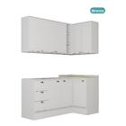 Armário De Cozinha Completa C Balcão Milla Whisper Carraro Br