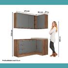 Armário De Cozinha Completa C Balcão Milla Whisper Carraro No