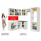 Armário De Cozinha Completa Canto 100% Mdf Madesa Acordes Xa4