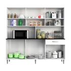 Armário De Cozinha Completa Com 12 Portas Clara Branco Branco
