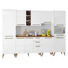 Armário De Cozinha Completa Com Adega 10 Portas 4 Gavetas Fav