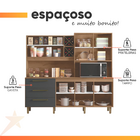 Armário De Cozinha Completa Com Adega 7 Portas 3 Gavetas 2,07