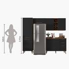 Armário De Cozinha Completa Com Adega 7 Portas 3 Gavetas Favo