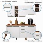 Armário De Cozinha Completa Com Adega  6 Portas 3 Gavetas Fav