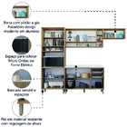 Armário De Cozinha Completa Com Balcão 10 Portas 2 Gavetas Ni