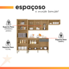 Armário De Cozinha Completa Com Balcão 12 Portas 1 Gaveta 2,5