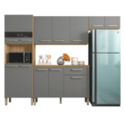 Armário De Cozinha Completa Com Balcão 12 Portas 1 Gaveta 2,5