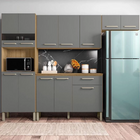 Armário De Cozinha Completa Com Balcão 12 Portas 1 Gaveta 2,5