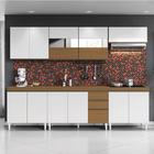 Armário De Cozinha Completa Com Balcão 12 Portas 2 Gavetas Cl