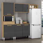 Armário De Cozinha Completa Com Balcão 6 Portas 1 Gaveta Atac