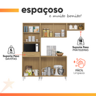 Armário De Cozinha Completa Com Balcão 6 Portas 1 Gaveta Atac