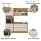 Armário De Cozinha Completa Com Balcão Itatiaia Lisboa 6 Port