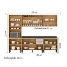 Armário De Cozinha Completa Com Balcão Itatiaia Porto 12 Port