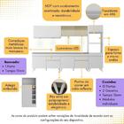 Armário De Cozinha Completa Com Bancada Americana Veneza Mult