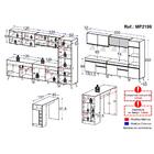 Armário De Cozinha Completa Com Bancada Americana Veneza Mult