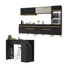 Armário De Cozinha Completa Com Bancada Americana Veneza Mult