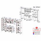 Armário De Cozinha Completa Com Gabinete De Pia 5 Pçs Paris M