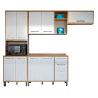 Armário De Cozinha Completa Com Tampo 10 Portas 02 Gavetas E