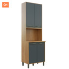 Armário De Cozinha Completa Com Tampo 14 Portas 02 Gavetas E