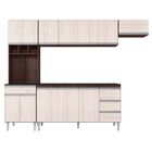 Armário De Cozinha Completa Com Tampo 280 Cm Andréia Castanho