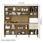 Armário De Cozinha Completa Compacta 10 Portas 2 Gavetas Frei