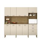 Armário De Cozinha Completa Compacta 10 Portas 2 Gavetas Frei